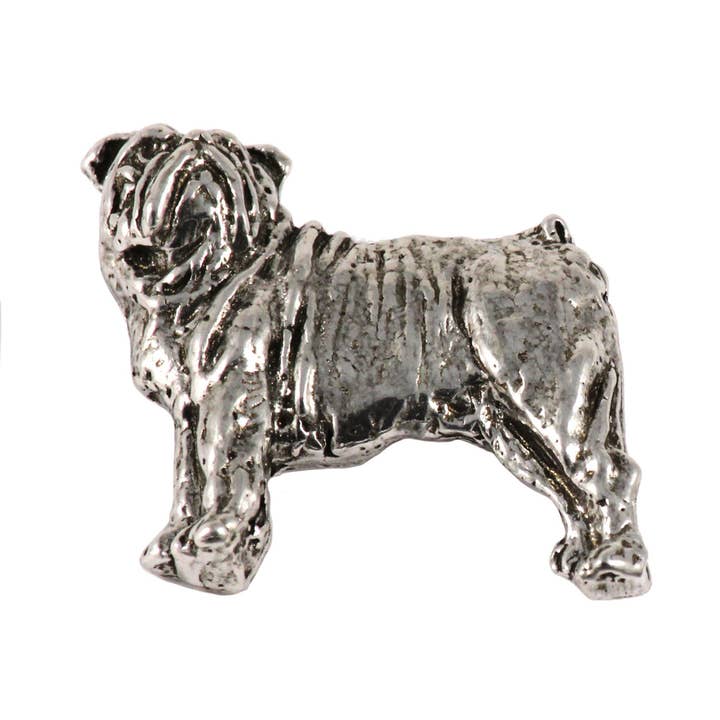Creative Pewter Designs – Engroshandel Reversnål/knap – Engelsk bulldog tin reversnål eller magnet
