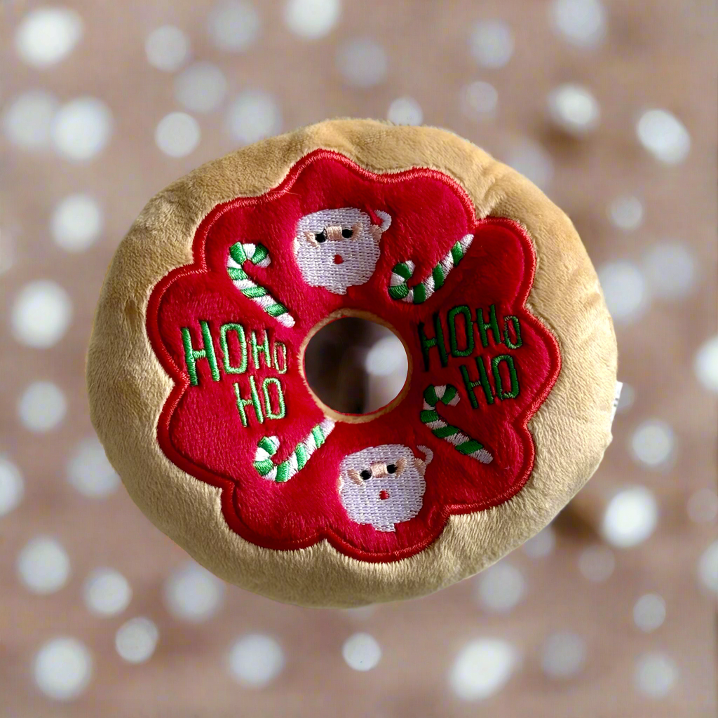 Lil Zoomi - Vente Peluche – chien - Jouet chien peluche donut de Noël0