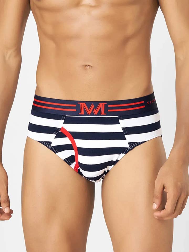 Trendy Stripes Brief_ MMS8211 for wholesale by Mohen Jo Daro
