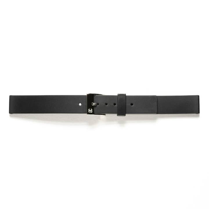 Black Flat Rubber Watch Strap (1013) for wholesale on Faire