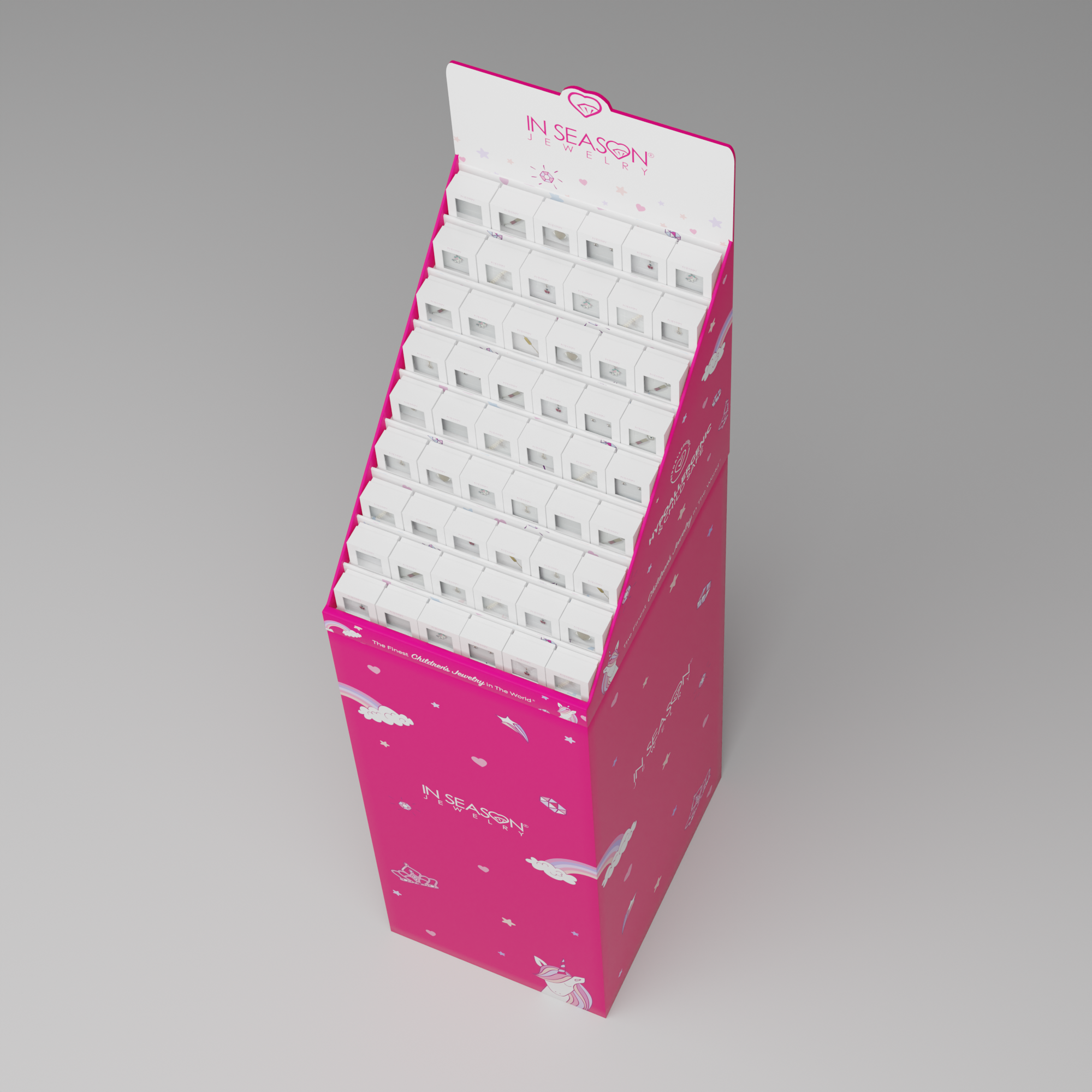 In Season Jewelry - Wholesale Retailer Display - Jewelry - Cardboard Pop Display With Stand2