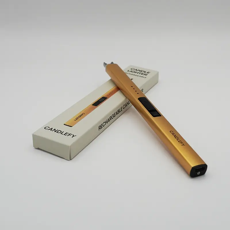 Candlefy - Wholesale Lighter - Flameless Rechargeable Candle Lighter - Gold1