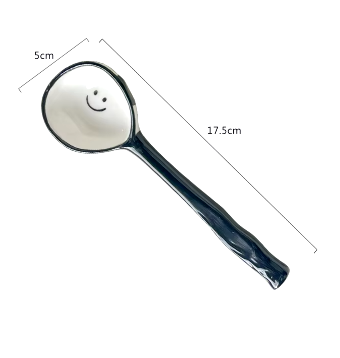 Homerely (We Cover All Import Duties) – wholesale Table spoon (cutlery) – Cute Design Ceramic Long Handle Soup Spoon3