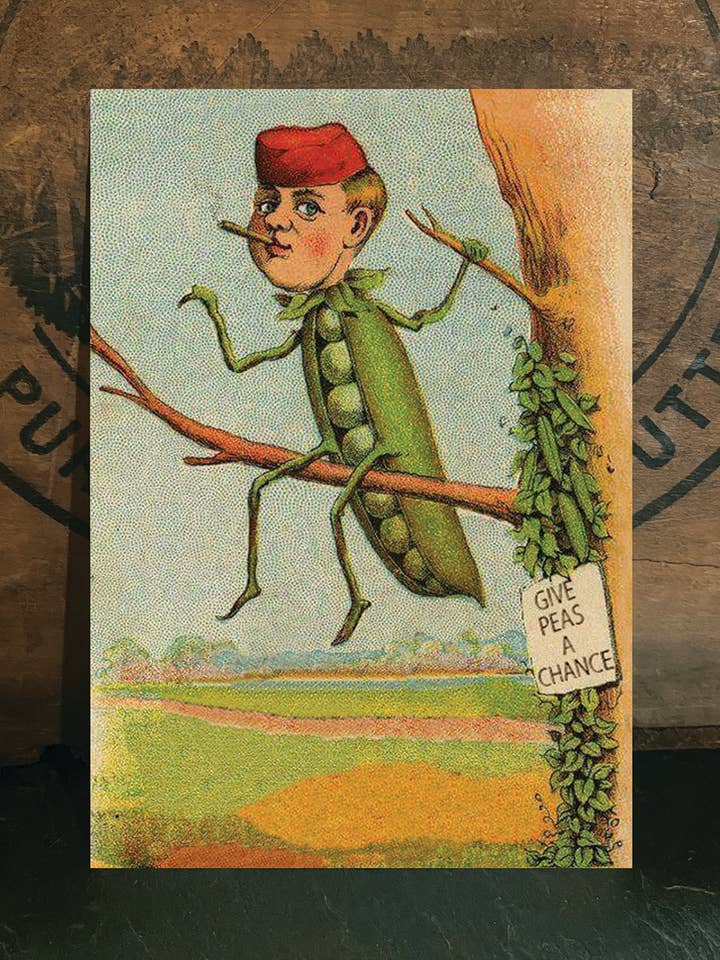 Give Peas A Chance for wholesale by Irreverent Cards for Challenging Times