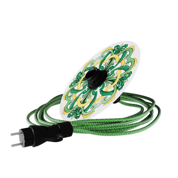 Snake Eiva avec abat-jour mini Piatto Ellepì 'Maioliche', lampe pour la vente par LIGHTINUP S.R.L.