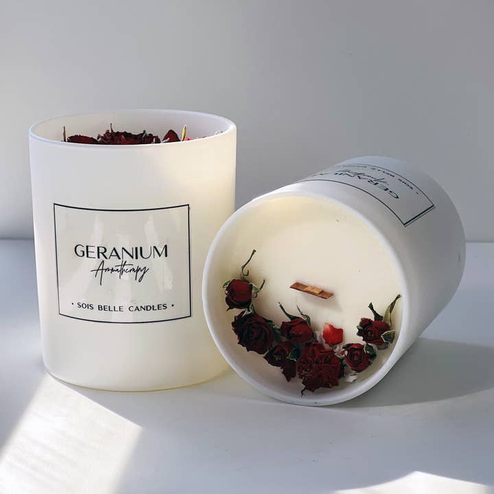 Sois Belle candle - Wholesale Jar/Filled Candle - Geranium2