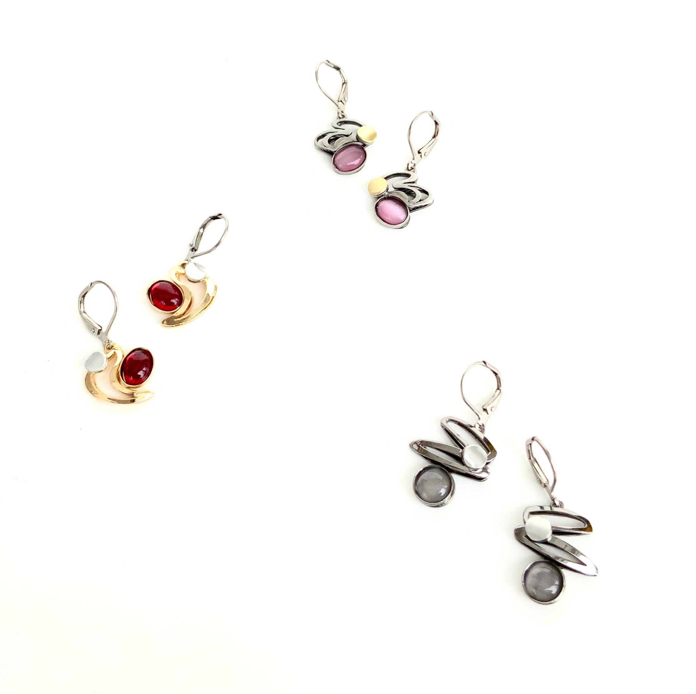 Christophe Poly / Crono Design – wholesale Jewellery set – EARRINGS Prepack (DX20) - 24 Lever back Ears & Free Display23