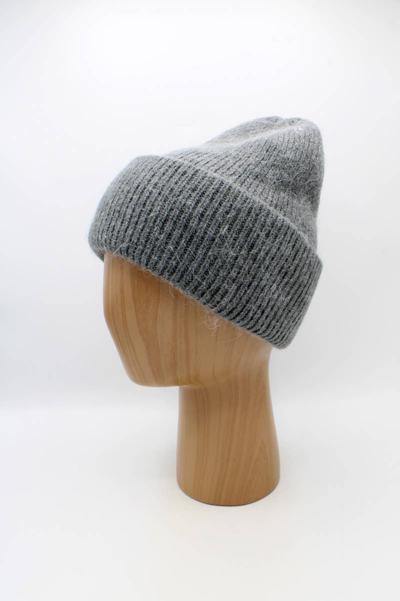 Hologramme Paris - Wholesale Beanie - Men's - Classic plain Angora hat2
