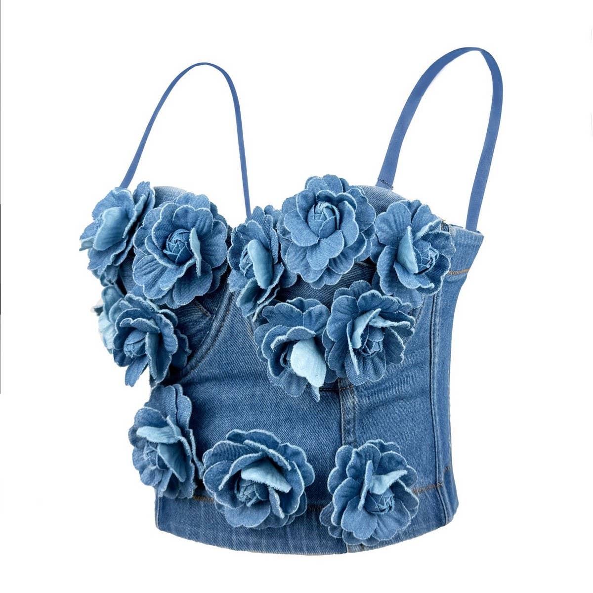 ACCITY - Wholesale Corset - Women's - HAND-BEADED FLORAL HERRINGBONE CORSET_CWMM41437