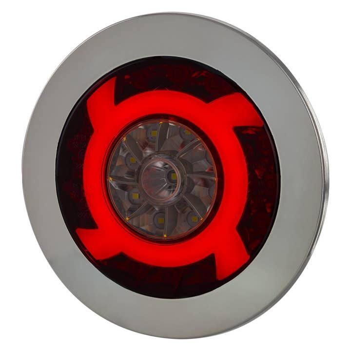 Multifunction LED Rear Chrome Lamp LUCY LZD 2425 Left + Right Usable for wholesale by RoadLites