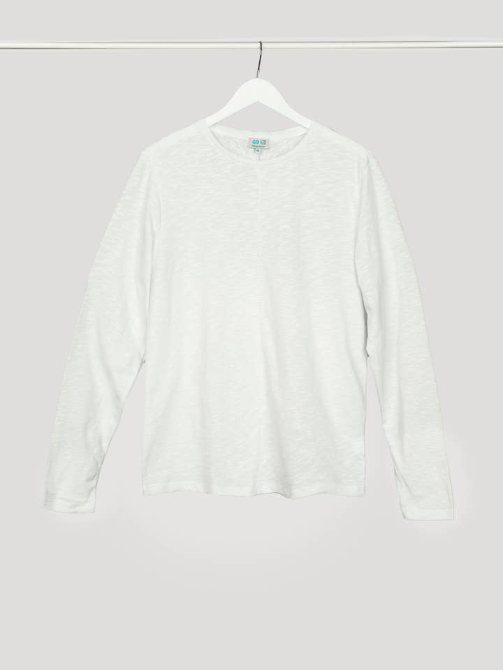 Men's Cotton Relaxed Long Sleeve Shirt for wholesale by linenease