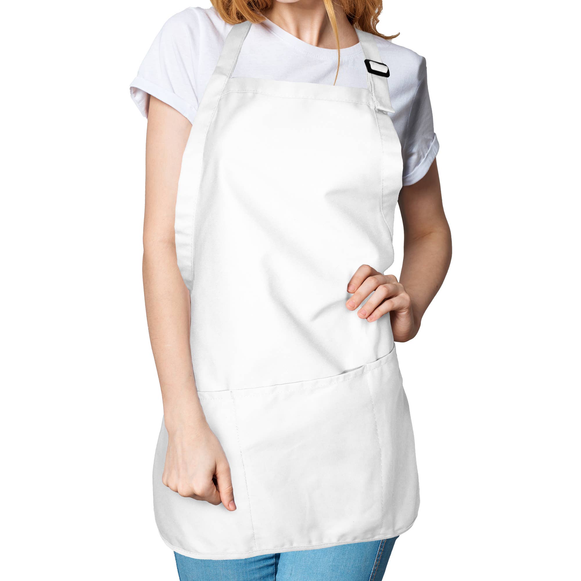 Dalix - Wholesale Apron - DALIX Apron Commercial Restaurant Bib Poly Cotton 3 Pockets53