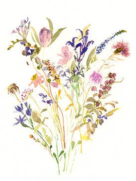 Naturally Sensitive - Biglietto di auguri pieghevole per la vendita all'ingrosso da parte di Ping He Art