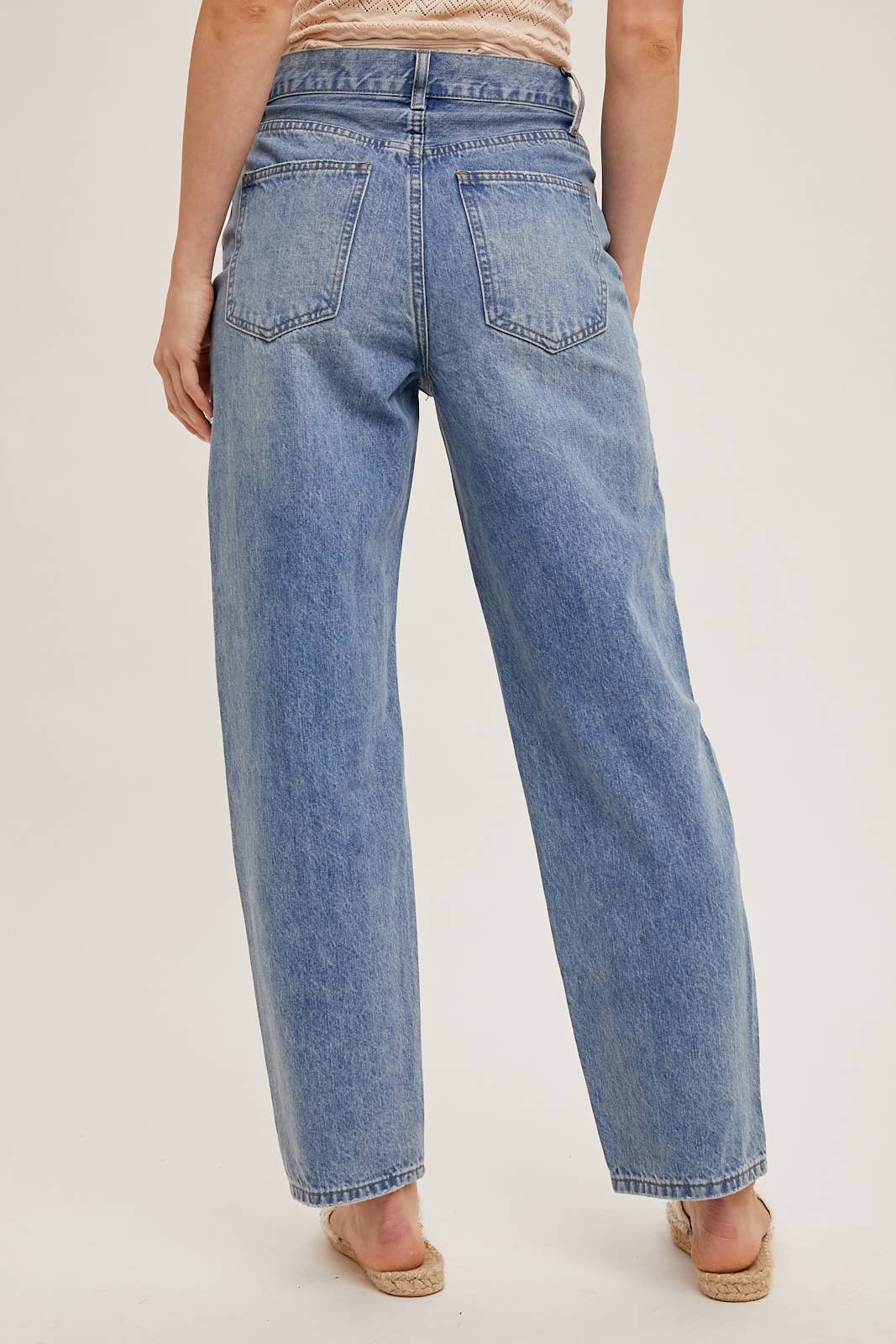 Bluivy - Wholesale Jeans - Women's - DENIM ASYMMETRICAL WAIST STRAIGHT LEG JEANS22