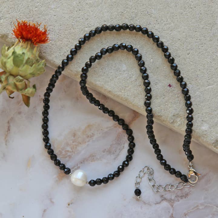 IST Jewelry - Wholesale Beaded/Pearl Necklace - Gemstones and Cultured Pearl Collar Necklace12