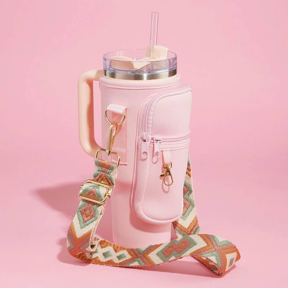 Sensibling Corp. - Wholesale Crossbodytas - Dames - Draagtas voor tumbler met azteekse patroon schouderriem14