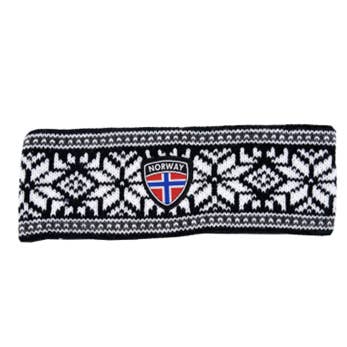 Headband - Black - White Stars - Norway Flag - Unisex Size for wholesale by Scandinavian Specialties