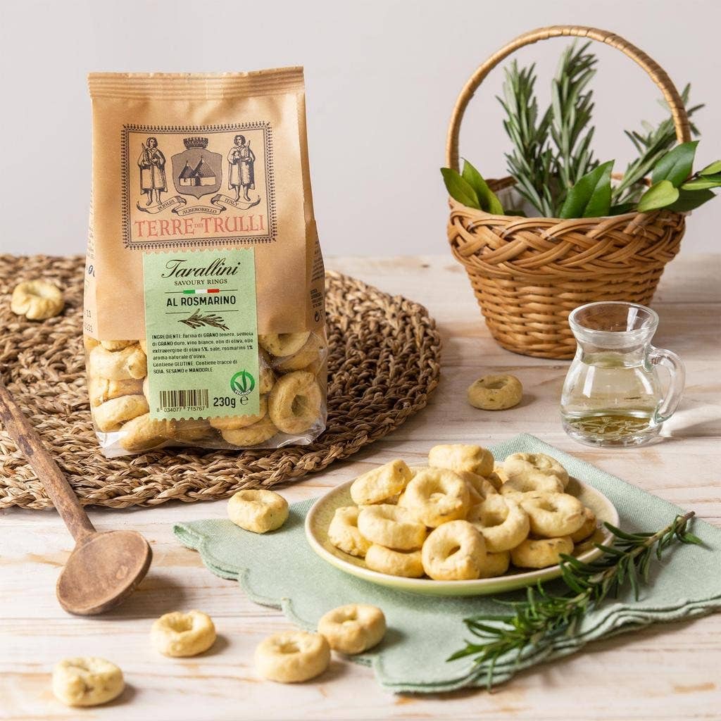 Terre dei Trulli - Wholesale Puffed Snack - Pugliesi Rosemary Tarallini 230g - Italian snack0