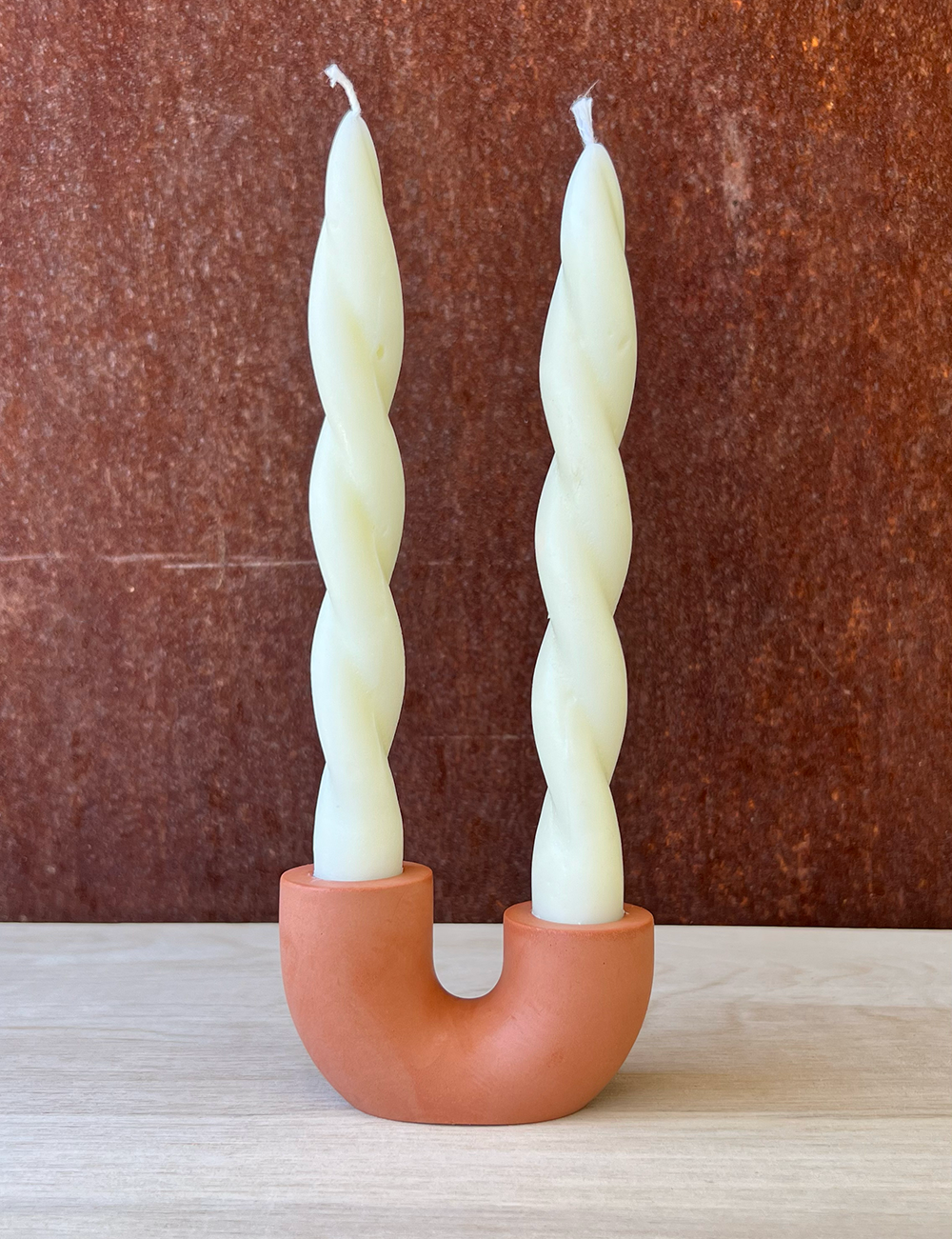 Well Hello Studio - Wholesale Candle Holder - Earth Tone U-Shape Candle Holder2