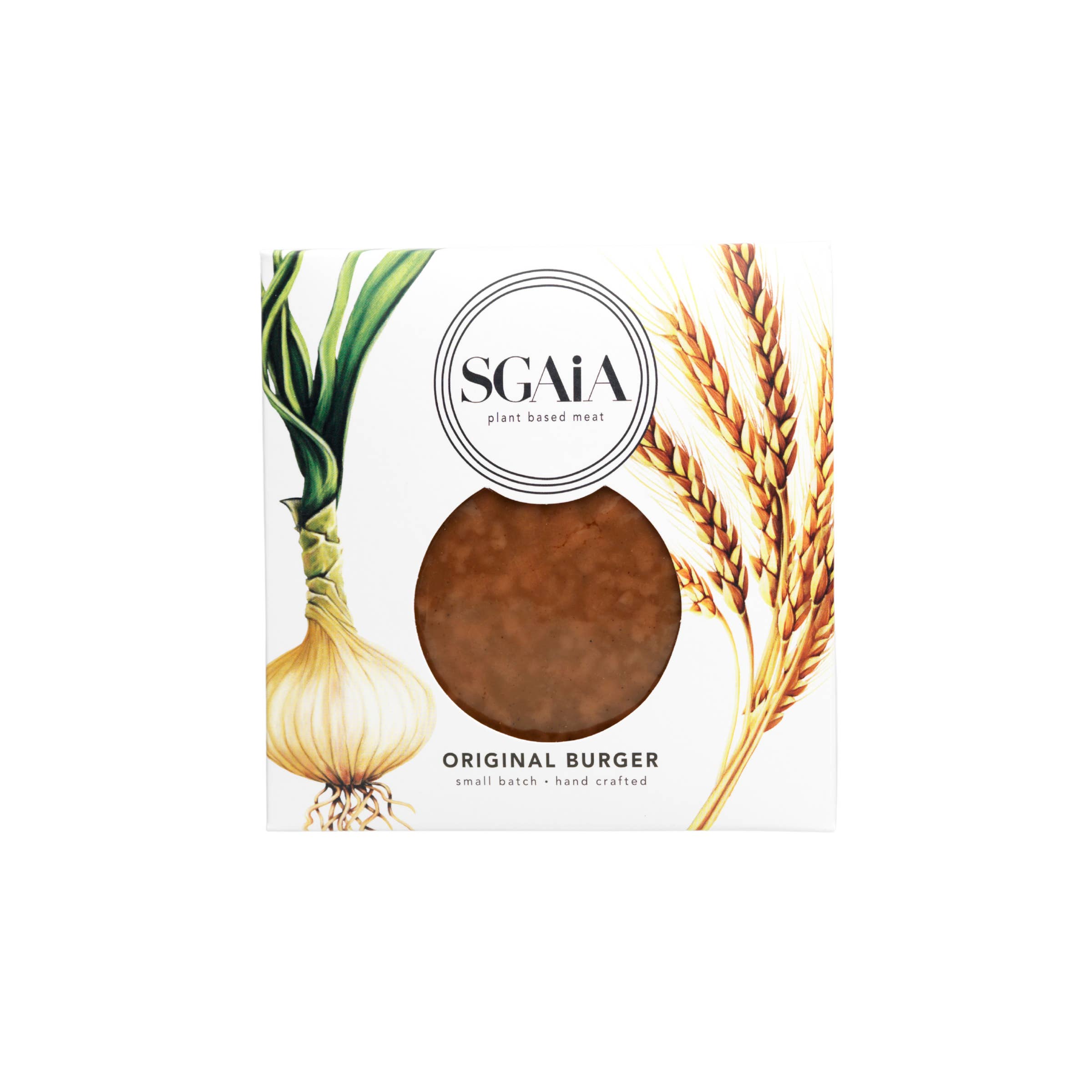 Sgaia Foods - Wholesale Shelf-stable prepared meal - Original Flavour Vegan Burger (2x110g)