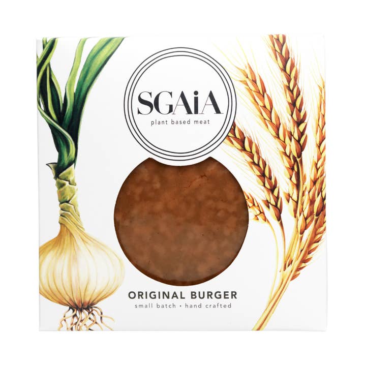 Original Flavour Vegan Burger (2x110g) for wholesale by Sgaia Foods