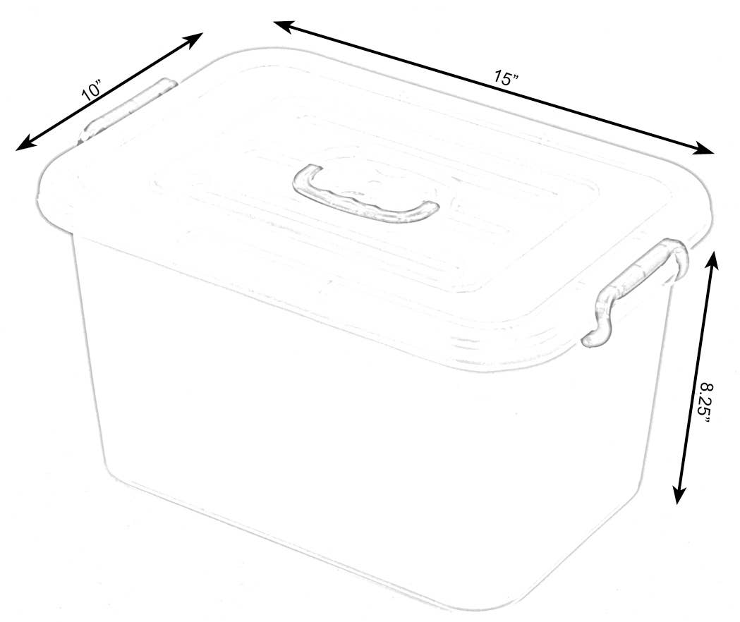 Quickway Imports – wholesale Food storage container – Large Clear Storage Container With Lid and Handles-Set of 65