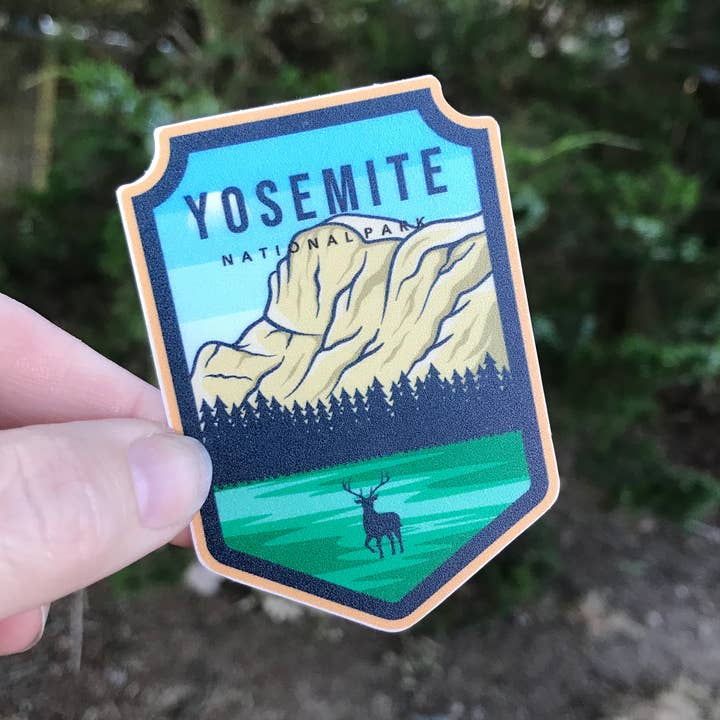 Yosemite Deer National Park 3" Vinyl Sticker for wholesale by National Parks and Beyond
