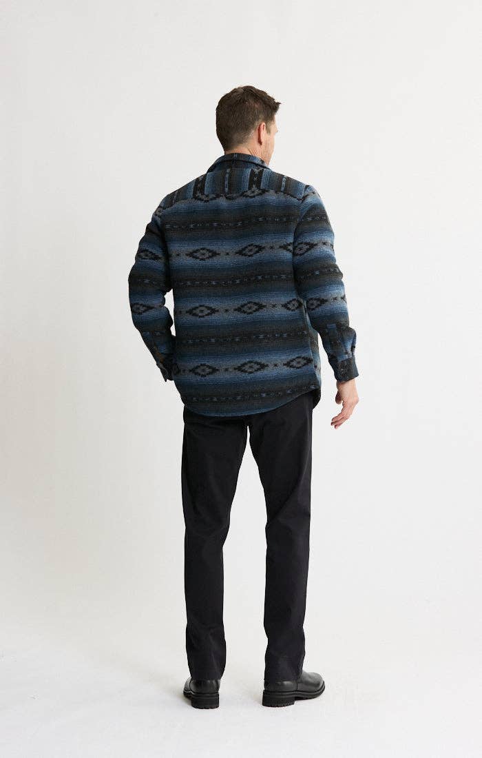 JACHS NY - Wholesale Button Down Shirt - Men's - Unlined Wool Blend Overshirt5