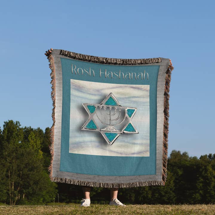 3dRose - Wholesale Throw Blanket - 3dRose, Rosh Hashanah Star of David, Blanket1