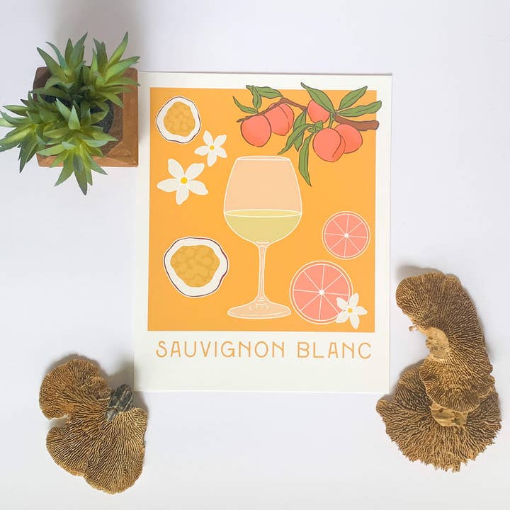 Bean Horse Car Designs - Wholesale Art Print - Cheers - Sauvignon Blanc Art Print1