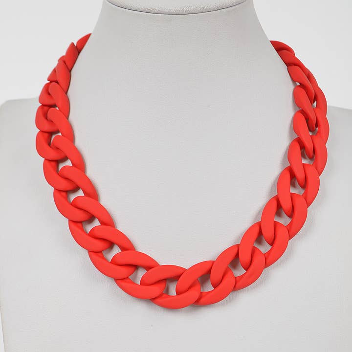 3AM BY H&D ACCESSORIES - Wholesale Link & Chain Necklace - Oversized Color Chain Necklace6