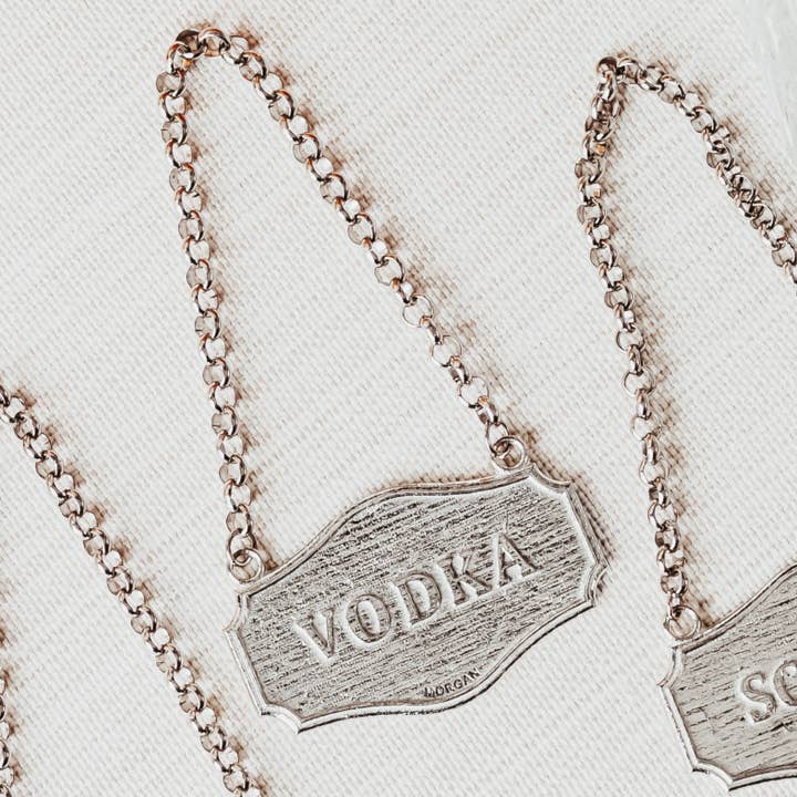 House of Morgan Pewter - Wholesale Decanter - Decanter Tags - Whiskey - Bourbon - Vodka - Gin - Scotch3