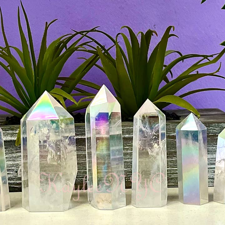 KayleeNYC - Wholesale Spiritual Stone/Crystal - Wholesale Lot 1 Lb Angel Aura Clear Quartz Obelisk Towers