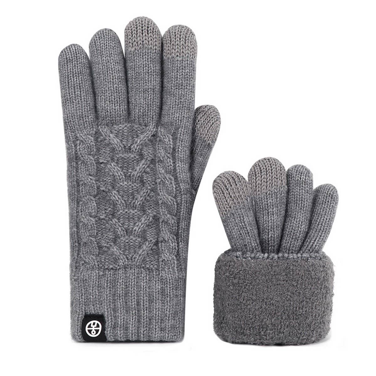 ACCITY - Wholesale Gloves - Unisex - WINTER SOLID COLOR TOUCH SCREEN KNITTED GLOVES_CWAG04114