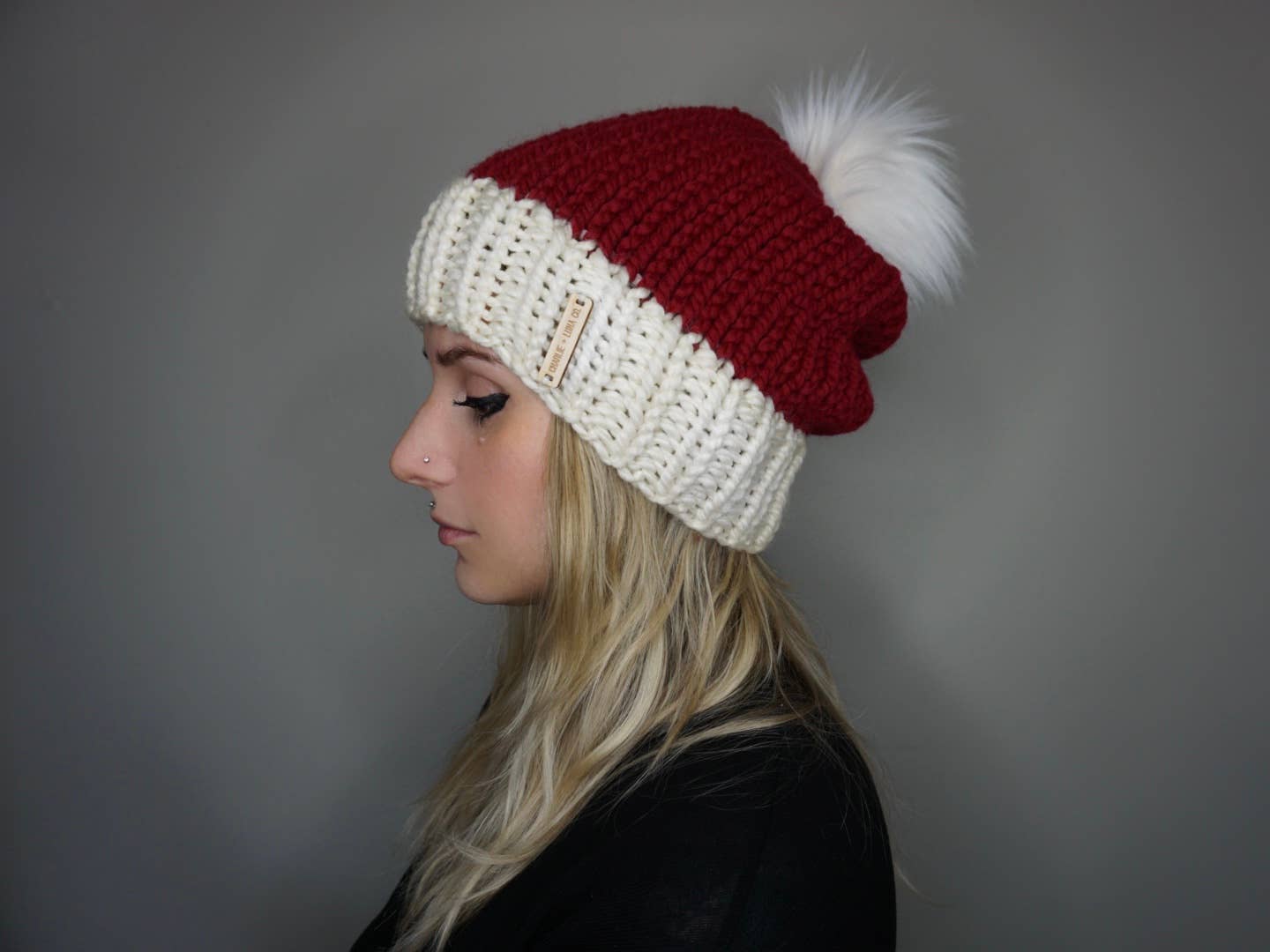 Charlie & Luna Co. - Wholesale Beanie - Unisex - The Santa Beanie-Christmas 2025 handmade knit hat winter elf1