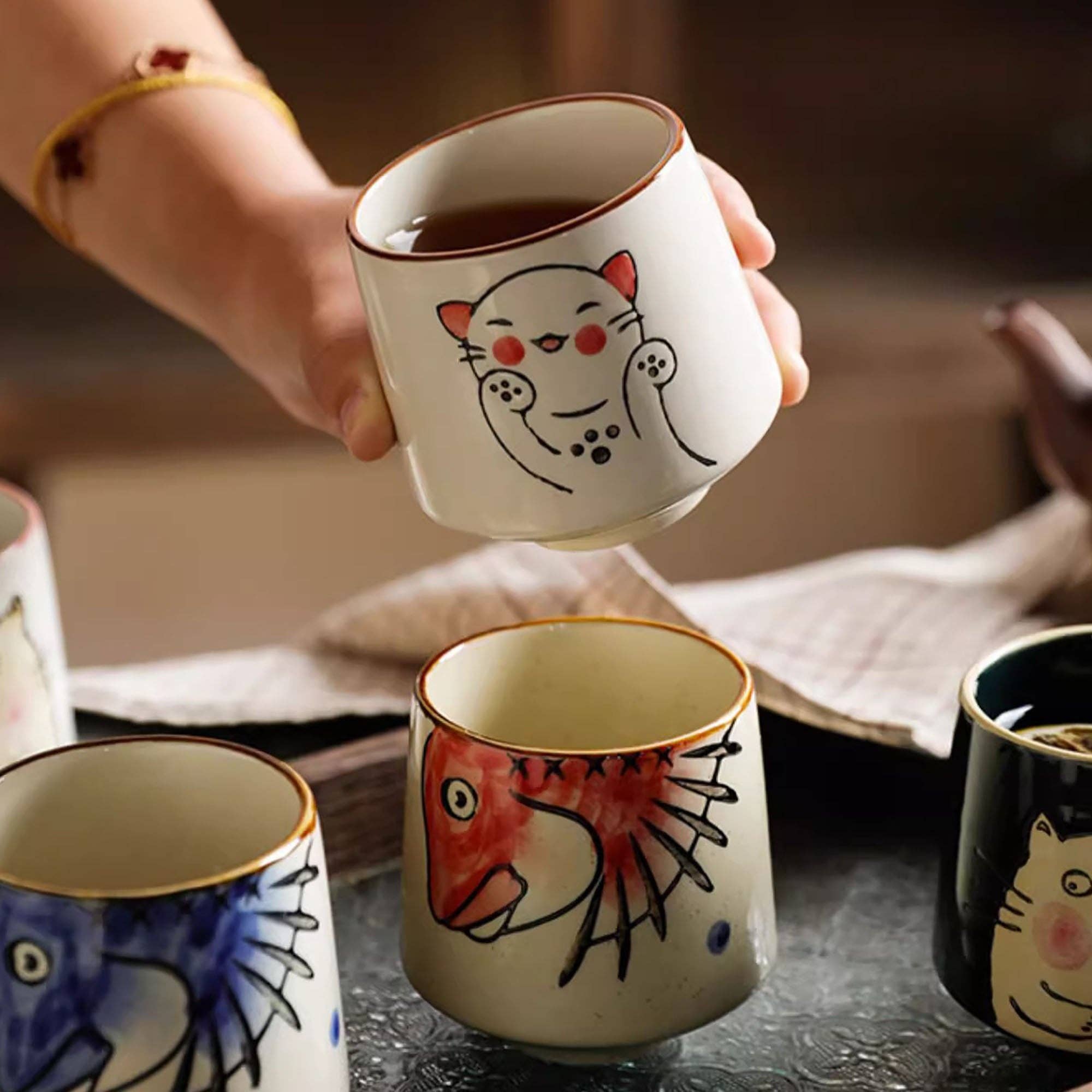 MinoCraft - Wholesale Coffee Mug - Japanese retro pattern tea cup6