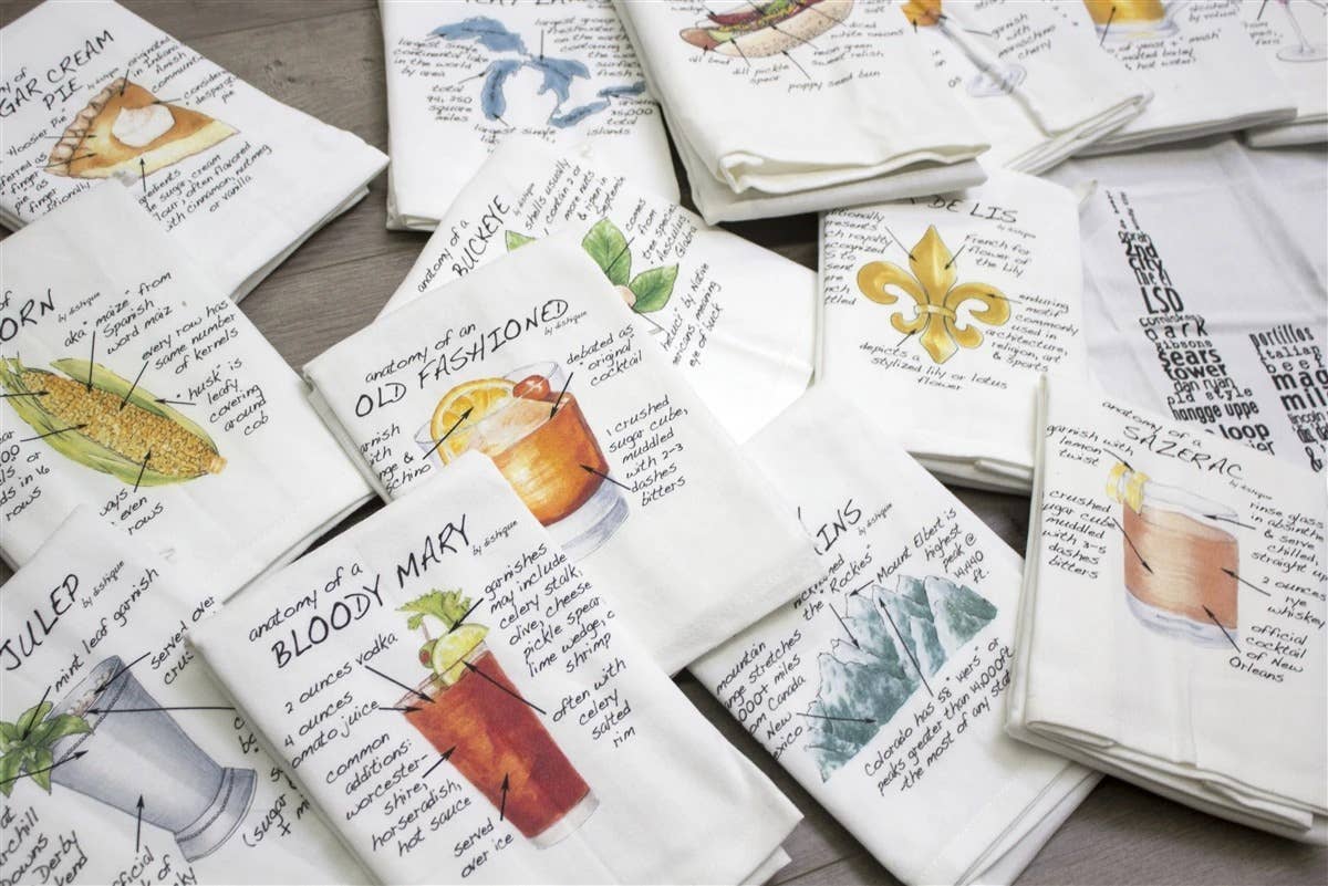 Dishique - Vente Torchons - Anatomie d'une serviette de bœuf italien1