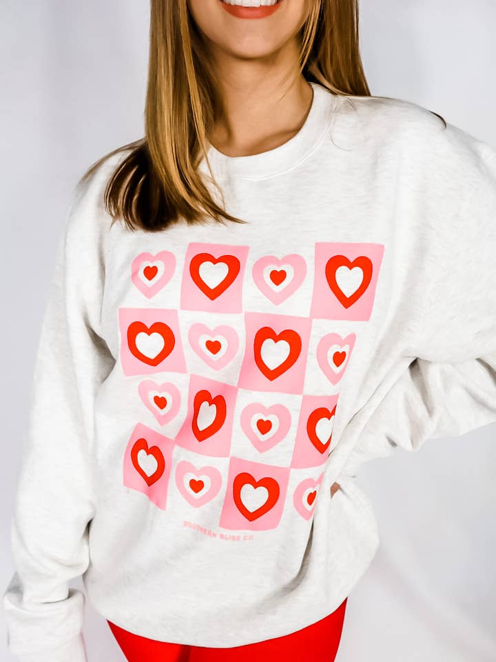 Lots of Love Oatmeal Sweatshirt for wholesale by Southern Bliss Co.