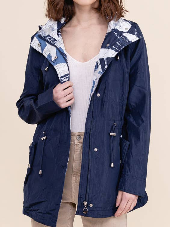 Saturne Paris - Order By Size (S To 5XL) - Wholesale Parka - Women's - Light parka, Navy, M to 5XL