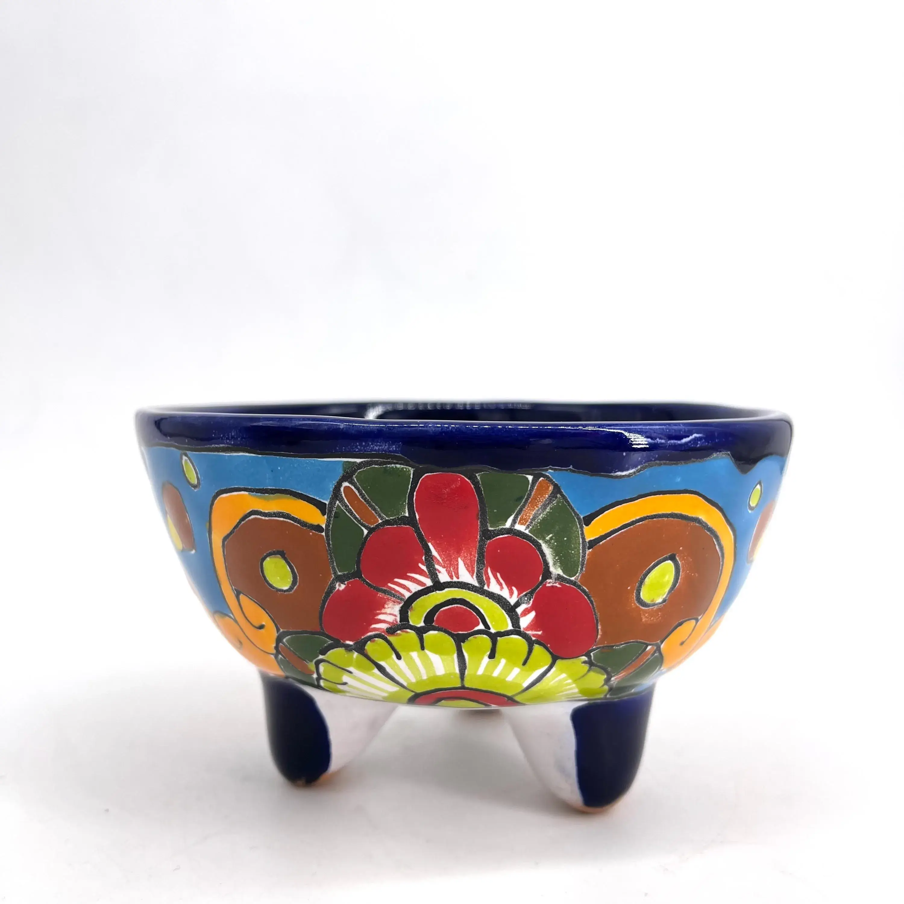 Fiesta McAllen LLC - Wholesale Condiment/Dip Bowl - Talavera Molcajete Bowl 5