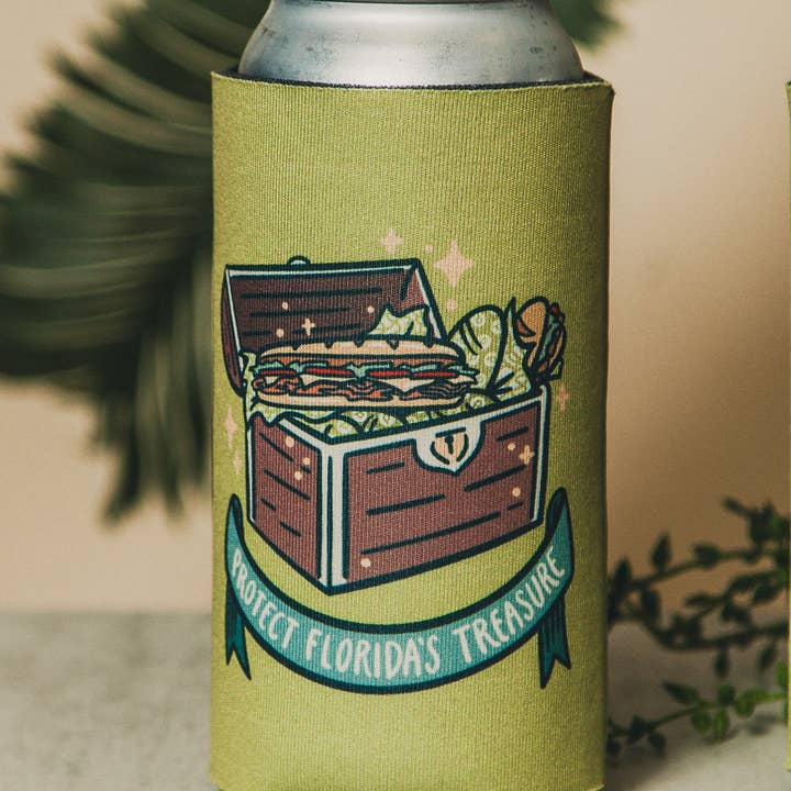 Freehand Goods - Wholesale Drink Huggers & Koozies - Florida's Treasure Tallboy Koozie1