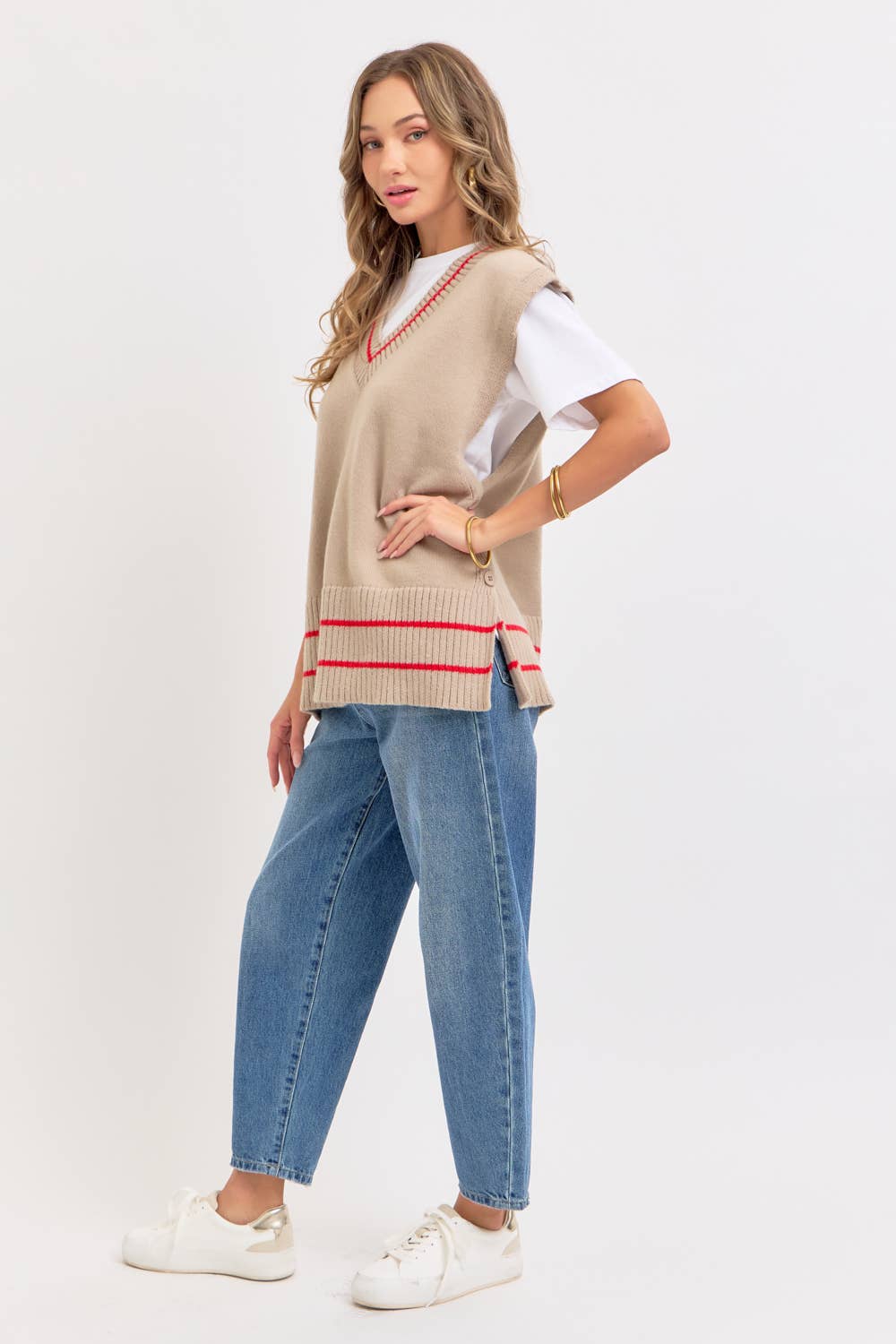 Sweet Lovely by Jen - Wholesale Knit Sweater - Women's - EFFORTLESSLY ESSENTIAL KNIT TOP/VEST33