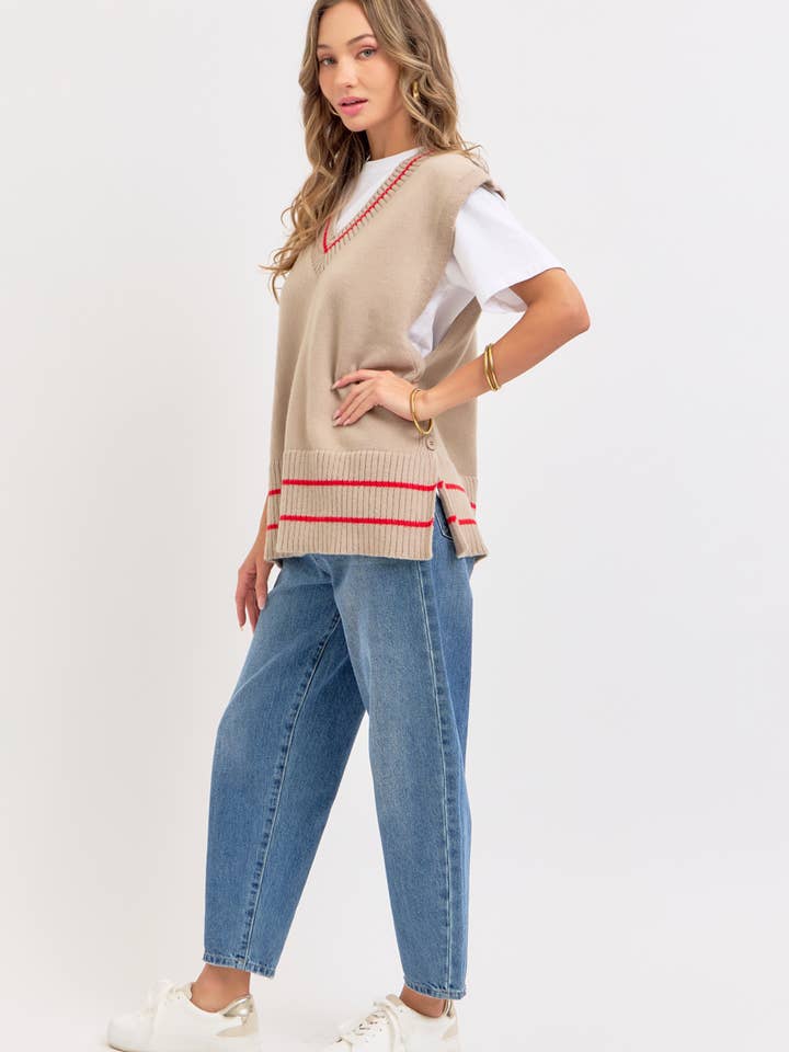 Sweet Lovely by Jen - Wholesale Knit Sweater - Women's - EFFORTLESSLY ESSENTIAL KNIT TOP/VEST33