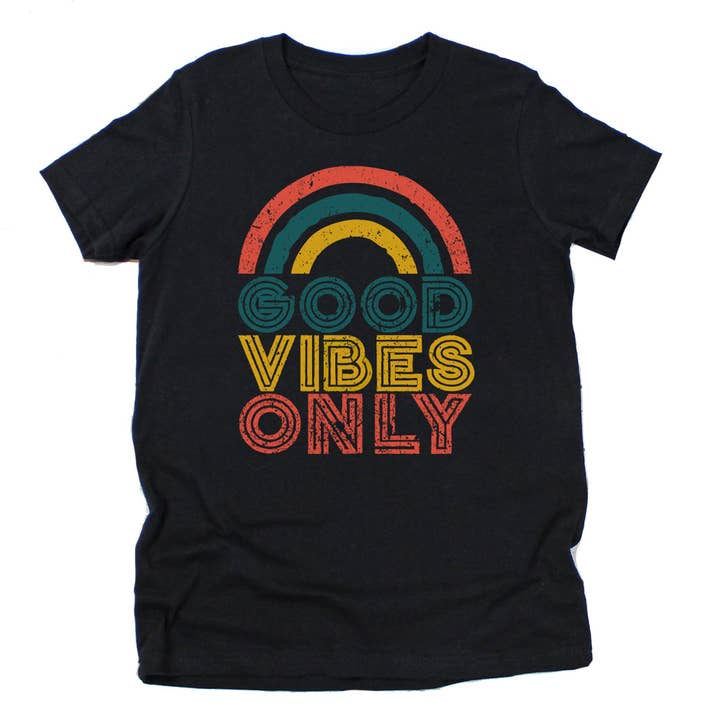 Good Vibes Only Rainbow Kids Grap per la vendita all'ingrosso da parte di Kids By Kissed Apparel