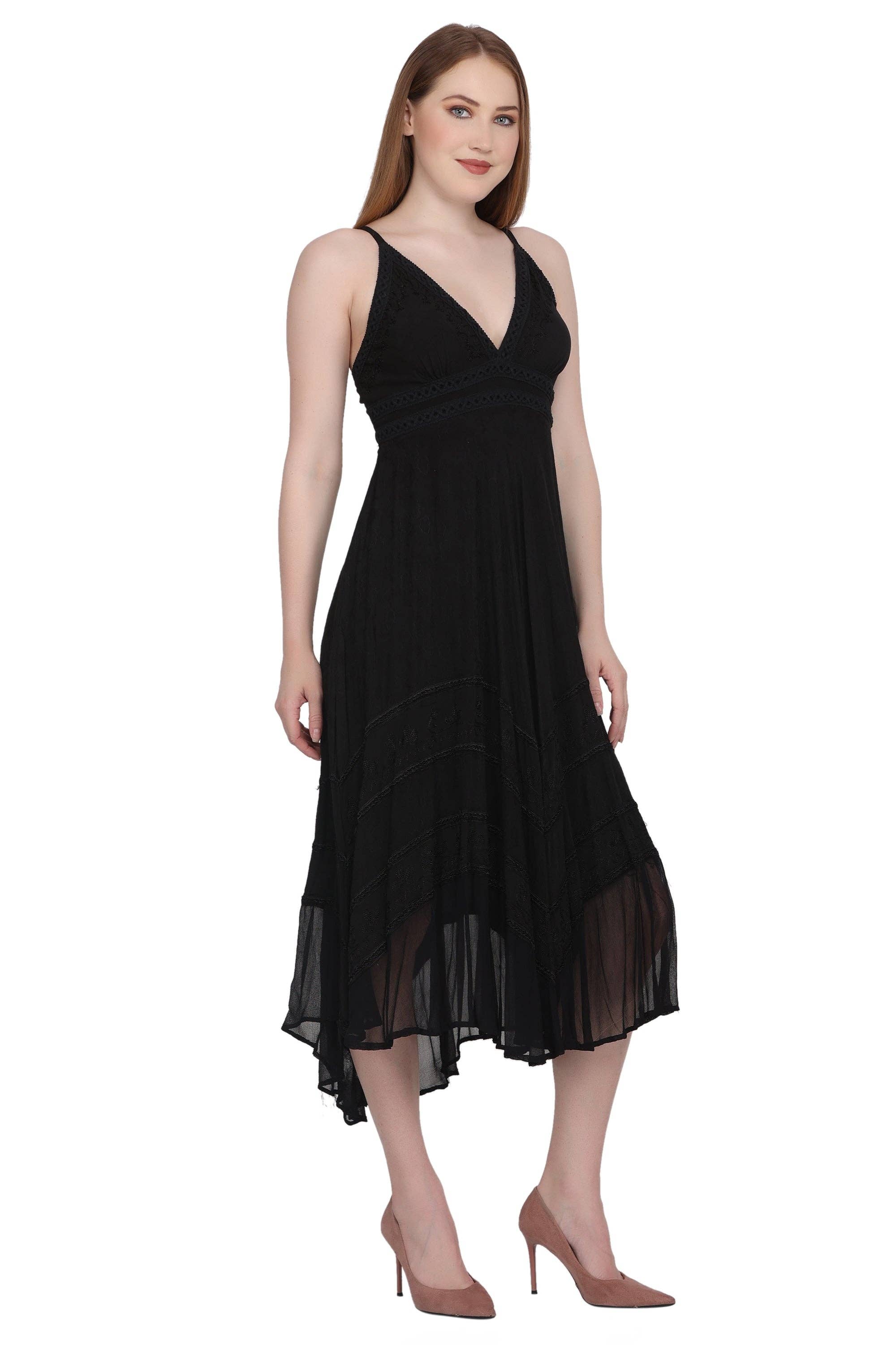 Advance Apparels - Wholesale Dress - Women's - Back Tie Acid Wash Dress (S/M-1X/2X) 4 Colors ADL-303338