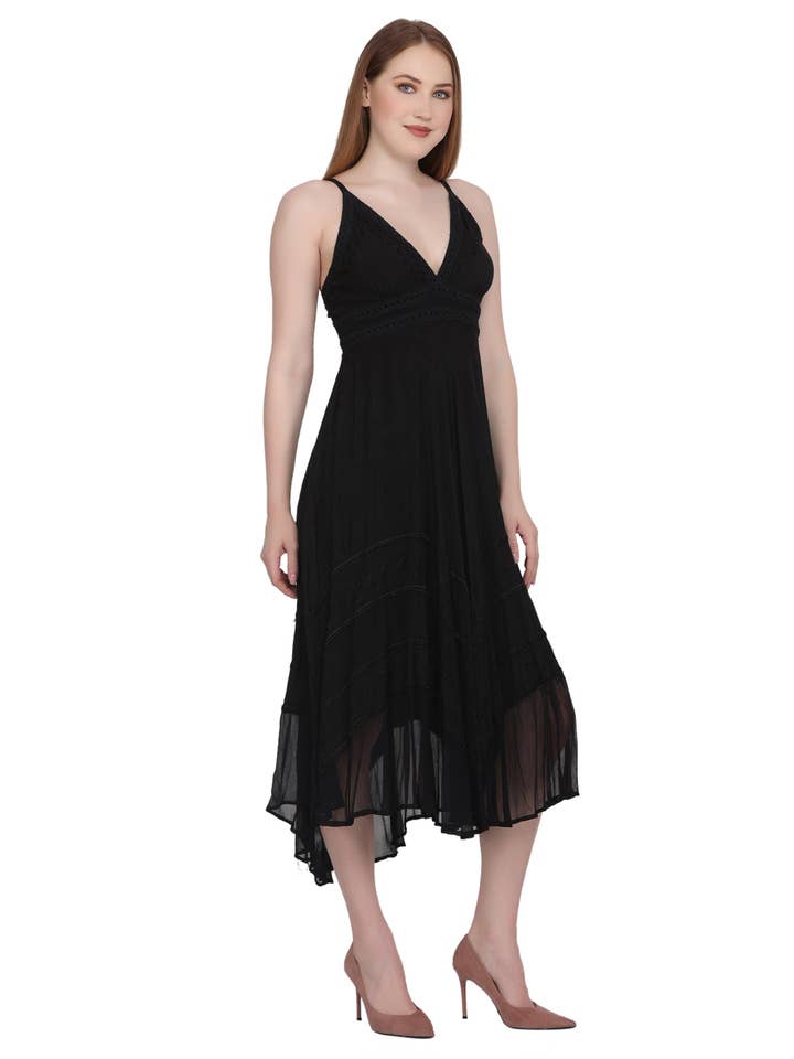 Advance Apparels - Wholesale Dress - Women's - Back Tie Acid Wash Dress (S/M-1X/2X) 4 Colors ADL-303338