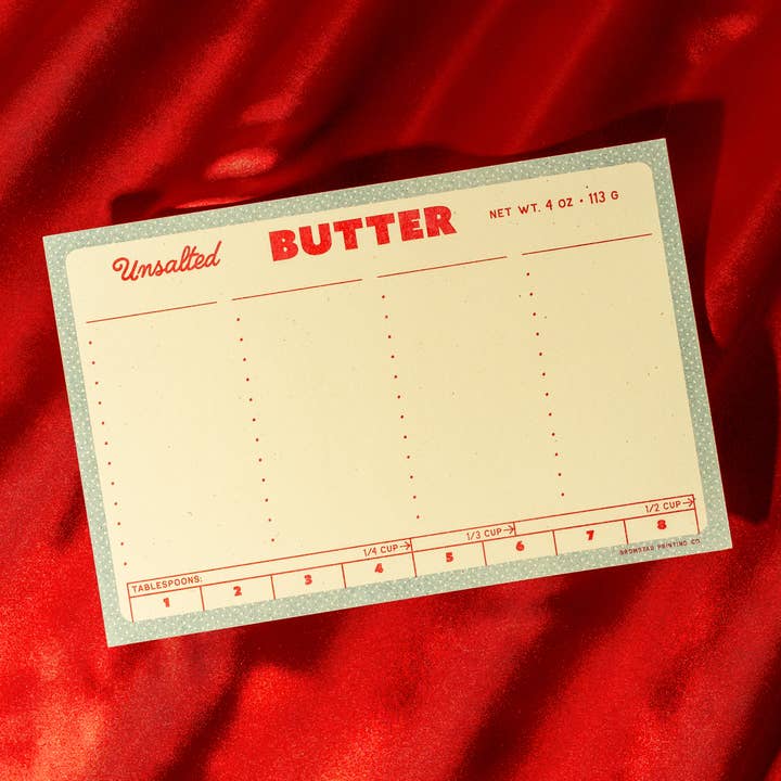 Butter - Risograph Notepad for wholesale by Bromstad Printing Co.
