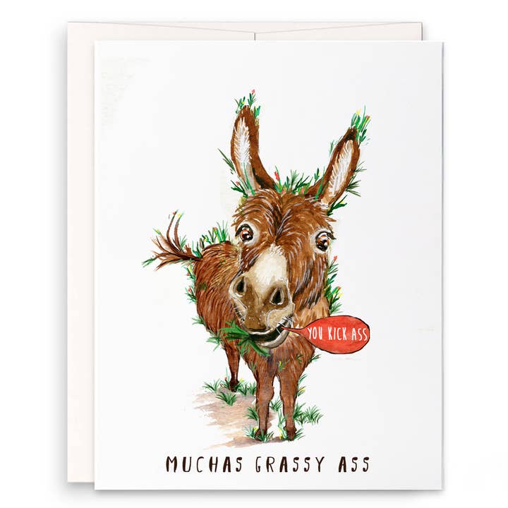 Grassy Ass Bedankt - Grappige bedankkaart voor wholesale door Liyana Studio