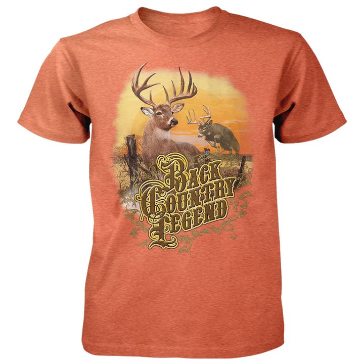 Back Country Legend - 4,5 oz bomulls-T-shirt för wholesale av Old Country Outfitters
