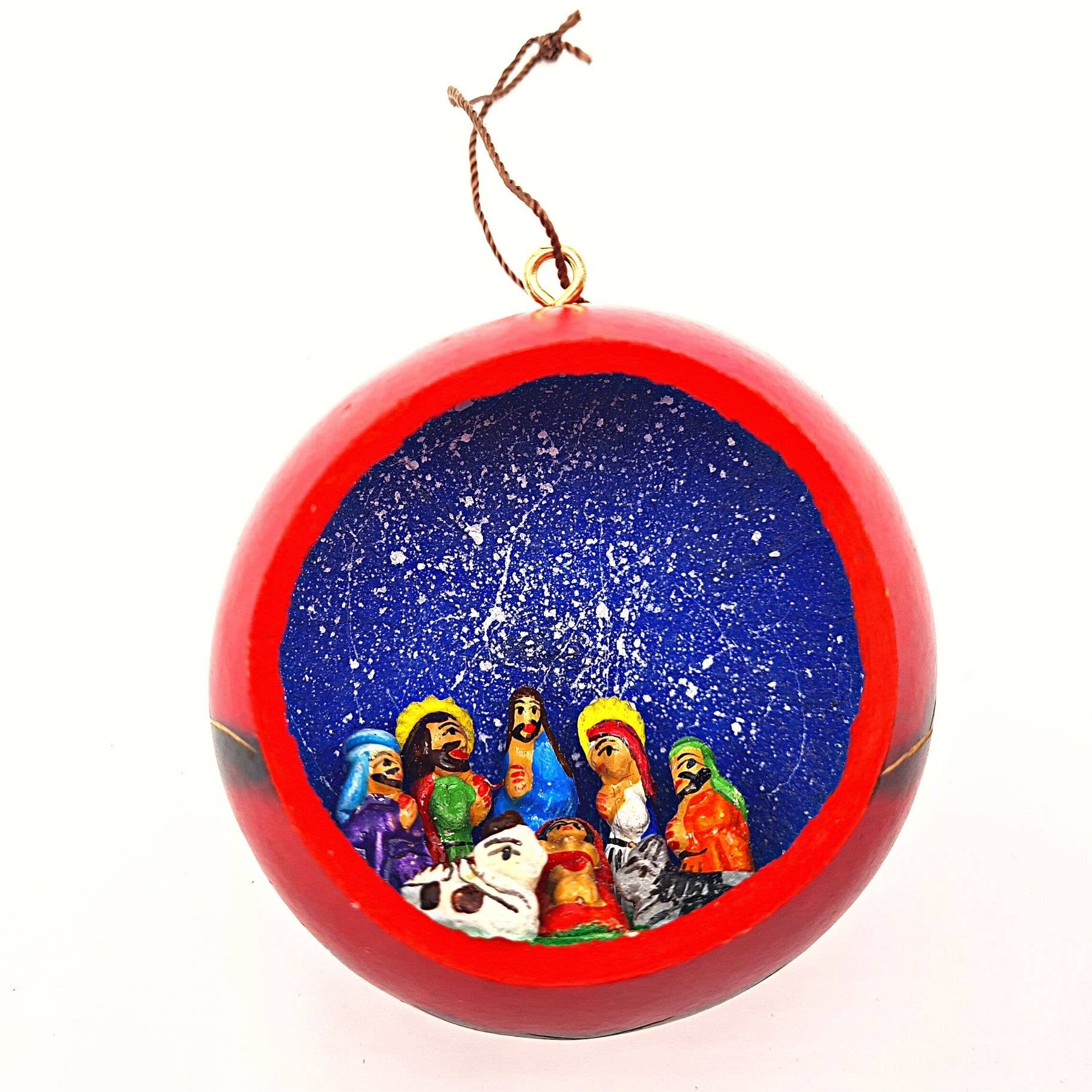 Details about   Holiday Bell Gourd Ornament from Peru Fair Trade & Handmade 